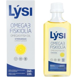 Омега3 Lysi 240 мл питьевая вкус  лимона  1500  на 48 дней Исландия