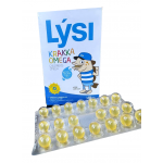Омега 3 детская с вит D  60 капс с фруктовым вкусом  Lysi Исландия 
