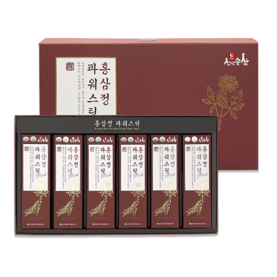 Стики с экстрактом красного корейского женьшеня Power 30шт, Gimpo Paju Ginseng  (красные)