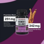 Капсулы корейского красного  женьшеня Women's Balance 50+ 60шт KGC