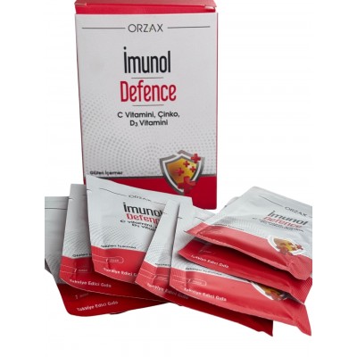 Комплекс для иммунитета c витамином С, D3 и  цинком Imunol Defence munol Defence, 20 пакет Orzax 