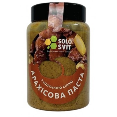 Арахисовая паста без сахара Шоколад-кокос 400 г Solosvit