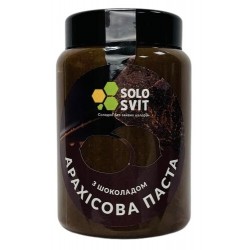 Арахисовая паста без сахара Шоколад 400 г с сахарозаменителем Solosvit