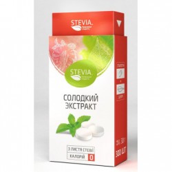 Стевия-сладкий экстракт из листьев стевии 300 таб ТМ STEVIA